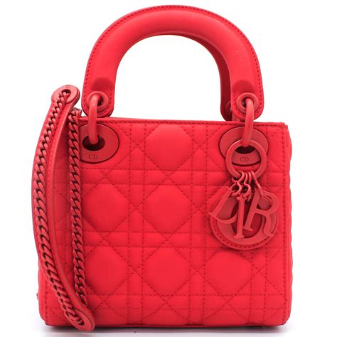 lady dior red small